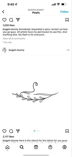 two twitter posts with the same image on them, one has a drawing of a bird and