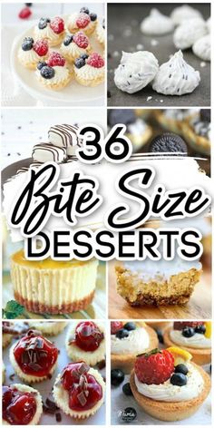 the ultimate guide to 35 bite size desserts that are delicious and easy to make