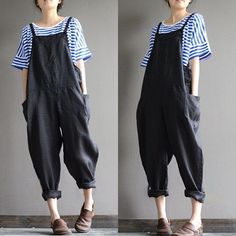 Surfergirl Style, Linen Overalls, Sewing Studio, 가을 패션, Look Fashion, Style Me, Boho Chic