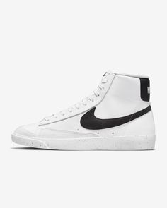 Nike Blazers Women, Nike Hightop Blazers, Beat Up Nike Blazers, Nike 77, Nike Blazer Women, Nike Blazer Mid 77 Women, Nike Blazer Mid Premium, Western Shopping, Nike Blazer Mid 77 White Pendants