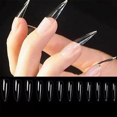 How to Do Gel X Nails at Home? – DTK Nail Supply Jelly Tips, Extension Nail Art, Medium Stiletto, Nails Extension, China Nails, Salon Nails, Nagel Tips, Transparent Nails, Nail Type