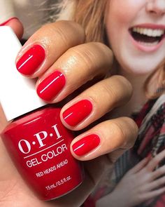 Best Red Opi Nail Polish, Christmas Red Opi Gel, Best Red Gel Nail Polish, Red Nails Gel Polish, Red Nails Opi Gel