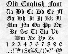 an old english font that has been altered to look like it is being used for writing