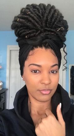 Faux Locs Headwrap Styles, Short Faux Locs Styles, Short Faux Locs, Faux Locs Styles, Leda Muir, Locs Styles, Faux Locks, Marley Hair