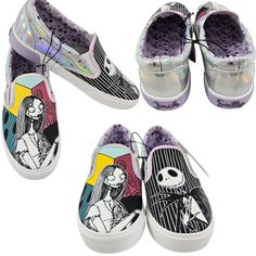 Disney The Nightmare Before Christmas Jack And Sally Slip-On Sneakers Sneakers Are Made Of Man-Made Materials And Has Jack And Sally Graphic On The Front And Reflective Silver On The Back. Sizes Women’s Size 8 Women’s 8.5 Brand New With Tags Style Tags: Disney, Groundup, The Nightmare Before Christmas, Sally, Jack, Halloween, Horror, Slip-On, Sneakers, Graphic Print, Silver The Nightmare Before Christmas Sally, Jack Halloween, Nightmare Before Christmas Sally, The Nightmare Before Christmas Jack, Slipon Sneakers, Nightmare Before Christmas Jack, Disney Shoes, Jack And Sally, Size 8 Women