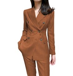 shop on amazon. 20% wool / 80% polyester. Flat. Include Blazer + Pants. Peak Lapel. Center Vent. Double Breasted 4 Buttons. Real pocket. Full lined. Machine wash / Hand wash. Color or size customization please note in the order Womens Suit Vest, Formal Flats, Lapel Blazer, Peak Lapel, Mothers Dresses, Red And Teal, Amazon Shopping, Suit Vest, Navy Pink