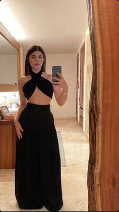 Paty Sp Outfit, Heatwave Outfit, Two Piece Evening Dresses, Fiesta Outfit, Looks Party, Elegante Casual, Black Evening Dresses, Looks Chic, Long Prom Dress