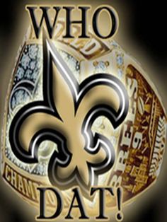 the new orleans saints logo for who dat?