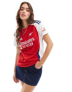 Tops by adidas performance Game-changing style Arsenal FC 2024/25 home design Crew neck Short sleeves adidas branding Regular fit Arsenal Outfit Women, Arsenal Jersey Outfit Women, Sports Season Jersey With Three Stripes And Crew Neck, Sports Season Three Stripes Crew Neck Jersey, Sports Jersey With Three Stripes And Crew Neck, Sportswear Team Logo Short Sleeve Jersey, Sportswear Jersey With Team Logo And Short Sleeve, Sports Jersey With Three Stripes And Short Sleeves, Sportswear Short Sleeve Jersey With Team Logo