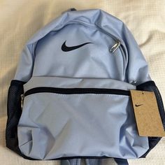 Nike Book Bag. Durable Material! Blue Student Bag, Blue Lightweight School Bag, Blue Shoulder Bag For Back To School, Nike Everyday Standard Backpack, Light Blue Shoulder Bag For School, Blue Rectangular Shoulder Bag For Back To School, Nike Student Backpack, Nike Standard Student Backpack, Nike Casual Bags For Students