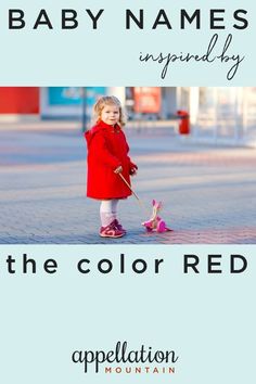 Vivid, vibrant names inspired by the color red - perfect for the holiday season. #girlnames #babynames #namingbaby #appellationmountain Popular Color, Color Names, Red Color, Holiday Season, Red, Color