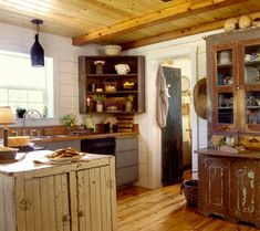 the kitchen is clean and ready for us to use in the daydreaming