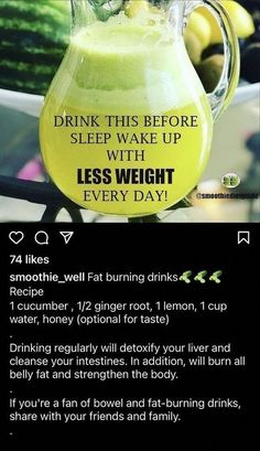 How to lose belly fat without exercise*I used one simple str Baking Soda Beauty Uses, Makanan Diet, Healthy Drinks Recipes, Detox Water, Diet Keto, Healthy Juices