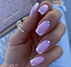 Nails Art Designs, 2023 Pink, Classy Nail Designs, Rose Gold Nails, French Acrylic Nails, Simple Nail Art Designs, French Tip Nails