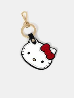 The Hello Kitty Face Keyring Hello Kitty Face, Canvas Weekender Bag, Messenger Backpack, Hello Kitty Bag, Music Case, Mini Apple, Mini Bowls, Mini One, Leather Tag