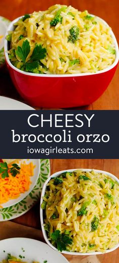 this cheesy broccoli orzo is the perfect side dish for any meal