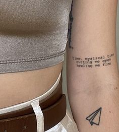 Invisible String Tattoo, String Tattoo, Dr Tattoo, Word Tattoo Ideas, Phrase Tattoos, Taylor Swift Tattoo, Traditional Tattoo Designs, Lyric Tattoos, Word Tattoo