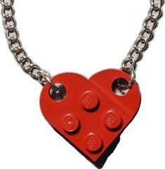 Red Metal Jewelry With Silver Chain, Red Pendant Necklace With Chain, Red Stainless Steel Necklace With Adjustable Chain, Nickel-free Link Necklace For Gift, Red Metal Chain Necklace As Gift, Red Heart-shaped Chain Necklace, Red Chain Necklace With Lobster Clasp As Gift, Handmade Red Chain Necklace As Gift, Red Sterling Silver Necklace With Adjustable Chain