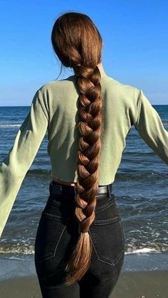 Long Hair Pictures, Really Long Hair, Super Long Hair, Beautiful Long Hair, Braids For Long Hair, Long Hair Women, Silky Hair