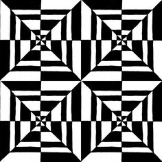 an abstract black and white pattern that looks like it is going to be made out of squares