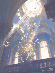 Sky Ceiling, Glowing Flowers, Drawing Scenery, Stock Background, Background Drawing, Fantasy Places, Environment Design