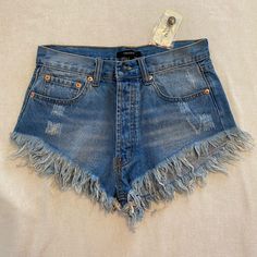 Frayed High Waist Denim Short Shorts Brand New With Tags. Includes Spare Button. Size Small Brand: Forever21 Forever 21 High Rise Bottoms For Summer, High Waist Medium Wash Bottoms From Forever 21, High Rise Bottoms From Forever 21 For Summer, Trendy High Rise Jean Shorts By Forever 21, Trendy Light Wash Bottoms From Forever 21, Forever 21 High Waist Jeans For Summer, Forever 21 High Waist Casual Jean Shorts, Forever 21 Casual High Waist Jean Shorts, Forever 21 High Waist Summer Bottoms