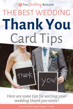 the best wedding thank you card tips