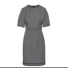 Reposhing This Item I Purchased From @Juanitasjewels And Unworn By Me. It’s Beautiful And In Great Condition But Didn’t Fit Me. Unlined But Medium Weight And Has A Very Good Amount Of Stretch. Elegant Fitted Plaid Dress With Short Sleeves, Elegant Fitted Black Plaid Dress, Plaid Mini Dress For Office, Elegant Knee-length Gingham Dress, Elegant Gingham Mini Dress, Black Plaid Fitted Dress For Work, Black Fitted Plaid Dress For Work, Elegant Fitted Gingham Mini Dress, Elegant Plaid Mini Dress For Work