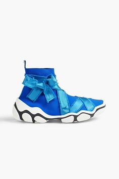 Valentino Garavani Sneakers, Hightop Sneakers, Sock Sneakers, Knit Sneakers, Hummel Sneaker, Red Valentino, Nike Huarache, Wedge Sneaker, Bright Blue