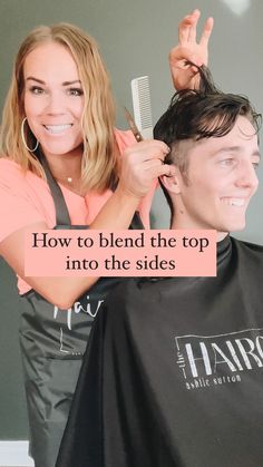 The Haircut Box | Ashlie Sutton | It's all about connecting those guides. Find your side guide and your top guide and connect them. I know this is a tricky part of this… | Instagram Boy Hair Style, Boys Hair Styles, Haircut Tutorials, Cut Hair At Home, Men Hair Cut, Boy Haircuts Short, Kids Haircuts, Hair Styles Curly Hair