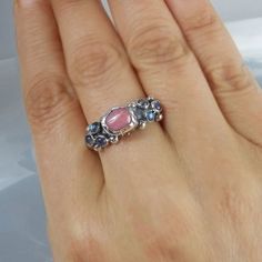 Silver Wedding Ring, Faceted Rhodonite Caterina Ring, Silver Engagement Ring, Affordable Engagement Affordable Engagement Ring, Rose Gold Stackable Rings, Peach Morganite Ring, Engagement Ring Gemstone, Stackable Diamond Rings, Silver Wedding Ring, Stacked Wedding Rings, Gemstone Ring Silver, Gemstone Properties