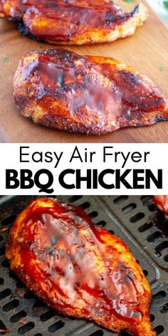 easy air fryer bbq chicken recipe on the grill