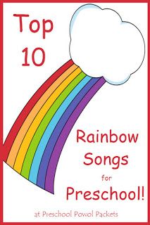 the top 10 rainbow songs for preschool