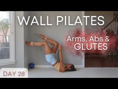 a woman doing an arm, abs and glutes exercise