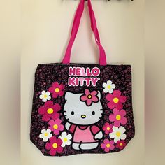 New, Never Used Hello Kitty Tote Bag. Zipper Closure, One Inside Pocket. 14” Wide 13.5” Long 5” Deep Hello Kitty Pink Shoulder Bag For Travel, Pink Hello Kitty Shoulder Bag For Travel, Everyday Pink Bag With Cat Design, Pink Hello Kitty Rectangular Bag, Pink Rectangular Bag With Cat Design, Travel Shoulder Bag In Pink With Hello Kitty Print, Trendy Black Bag With Hello Kitty Print, Trendy Pink Hello Kitty Shoulder Bag, Pink Hello Kitty Rectangular Shoulder Bag