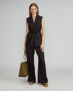 The Tencel™ Sleeveless Blazer Black – Everlane Black Notch Lapel Vest For Fall, Versatile Sleeveless Office Vest, Versatile Sleeveless Vest For Office, Sleeveless Black Blazer For Spring, Business Vest For Fall, Sleeveless, Fall Business Vest Sleeveless, Sleeveless Blazer For Business Casual In Spring, Sleeveless Blazer For Spring, Business Casual, Sleeveless Blazer For Spring Business Casual