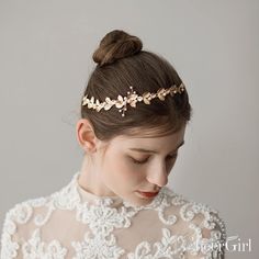 Gold Leaf Headband with Pearls 1.Type:Headband 2.Material:Metal 3.Embellishment:Pearls 4.Picture Color:Gold 5.Length:9.06in/23cm 6.Width:1.57in/4cm Gold Leaf Headband, Hair Ornaments Wedding, Bridal Head Piece, Leaves Headband, Bridal Wedding Hair, Golden Leaf, Golden Leaves, Head Piece, Headpiece Wedding