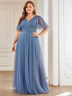 Romantic V Neck Tulle Evening Dress with Ruffle Sleeves

#chiver #everything #videos happy mother, mother film, mother teresa Bead Lace, Formal Evening Dress, Vestido Plus Size