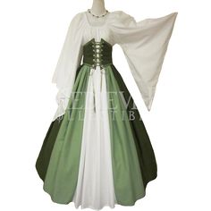 Purim Festival, Woodland Elf, Green Costumes, Medieval Dresses, Corset Costumes, Medieval Clothes, Festival Costume, Fantasy Dresses, Medieval Clothing