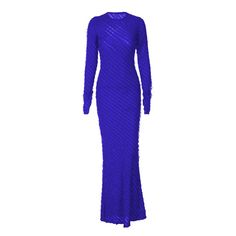 Please refer to our sizing chart for a guideline when choosing a size. 5 business days order processing time. 90% polyester 10% spandex. Solid Long Sleeve Maxi Dress For Party, Elegant Full Length Long Sleeve Dress For Spring, Stretch Long Sleeve Solid Color Maxi Dress, Non-stretch Elegant Maxi Dress With Ruffles, Winter Floor-length Long Sleeve Dress, Long Sleeve Solid Color Maxi Party Dress, Long Sleeve Solid Color Maxi Dress For Party, Blue Long Sleeve Maxi Dress With Ruffles, Elegant Stretch Maxi Dress With Ruffles