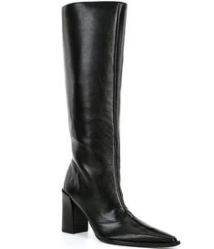 Schutz Raffaela Up Leather Tall Boots | Dillard's Calf Leather Knee-high Boots With Round Toe For Evening, Formal Winter Knee-high Boots With Leather Lining, Knee-high Boots With Reinforced Heel For Evening, Formal Leather High Shaft Heeled Boots, Formal High Shaft Leather Heeled Boots, Formal Knee-high Boots With Leather Lining, Evening Knee-high Boots With Leather Lining And Round Toe, Luxury Leather Heeled Boots With High Shaft, Evening Knee-high Boots With Reinforced Heel And Round Toe