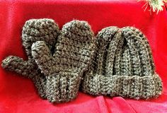 "Crochet hat and mittens set!  Made with Wool Ease Thick and Quick. In \"personalization\" box, message for color choice!" Wool Ease Thick And Quick, Mens Hat, Womens Hat, Crochet Hat, Mitten Gloves, Color Choices, Hats For Women, Lincoln, Hats For Men