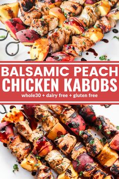 grilled chicken kabobs with text overlay