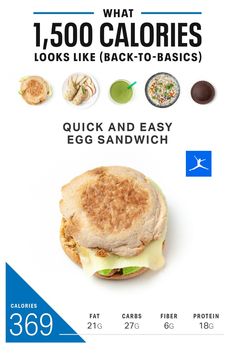 an advertisement for what 1, 500 calories looks like back - to - basics