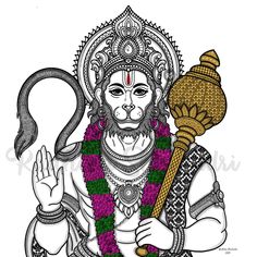 Hanuman Ji Mandala Art, Ramayana Drawing, A3 Drawings, Hanuman Art, God Drawings, Beard Wallpaper, Ganesha Art Illustration, God Drawing, Jay Hanuman