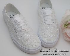 White Lace Wedding Vans / Wedding Vans Sneakers for Bride / | Etsy Vans Shoes Wedding, Bridal Vans, Vans Wedding, Sneakers For Bride, Wedding Tennis Shoes, Wedding Sneakers For Bride, Ribbon Shoe Laces, Communion Shoes, Wedding Vans