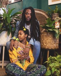 Black couples, black love, natural style, plants, locks, twa Rasta Couple, Young Black, My Kind Of Love, Black Love Couples, You Make Me Happy, Love Couple, Natural Style, Black Love, Black Men