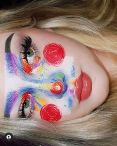 Face Art Makeup, Halloween Makeup Inspiration, Smink Inspiration, Creative Eye Makeup, Crazy Makeup