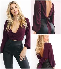 $19.99 • In Stock Floral Long Sleeve Shirt, Long Sleeve Wrap Top, Tie Women, Feminine Top, Summer Crop Tops, Long Crop Top, Crop Blouse, Blouse Vintage, Street Style Outfit