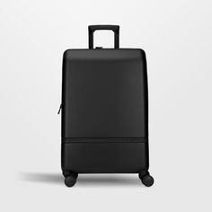 NOMATIC makes packing and plane travel as painless as possible with this sleek checked suitcase. Clad in classic black, the faceted polycarbonate shell is virtually indestructible. Magnetic compression straps, zippered compartments, folding compression panels and full-perimeter expansion maximize the Check-In's capacity. Silent wheels and a three-stage handle maneuver smoothly through airports, train stations and beyond, while locking zippers offer security as you explore the world.   • Magnetic Modern Black Luggage With Luggage Sleeve, Modern Black Luggage With Sleeve, Modern Hard Shell Luggage With Sleeve, Modern Black Luggage For Business Trips, Modern Black Luggage For Trip, Modern Black Travel Accessories For Formal Occasions, Black Modern Travel Accessories For Formal Occasions, Black Modern Formal Travel Accessories, Functional Black Luggage For Business